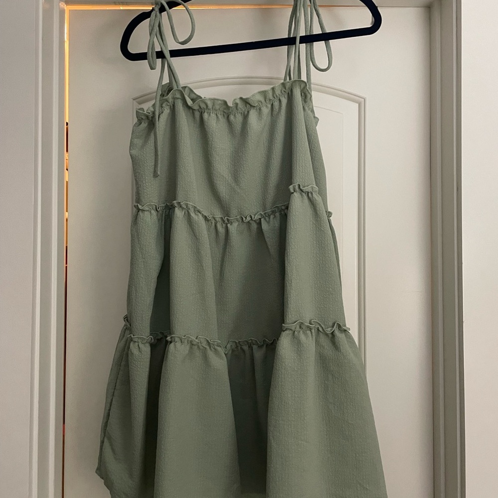 TALULAH Sage Green Mini Dress
